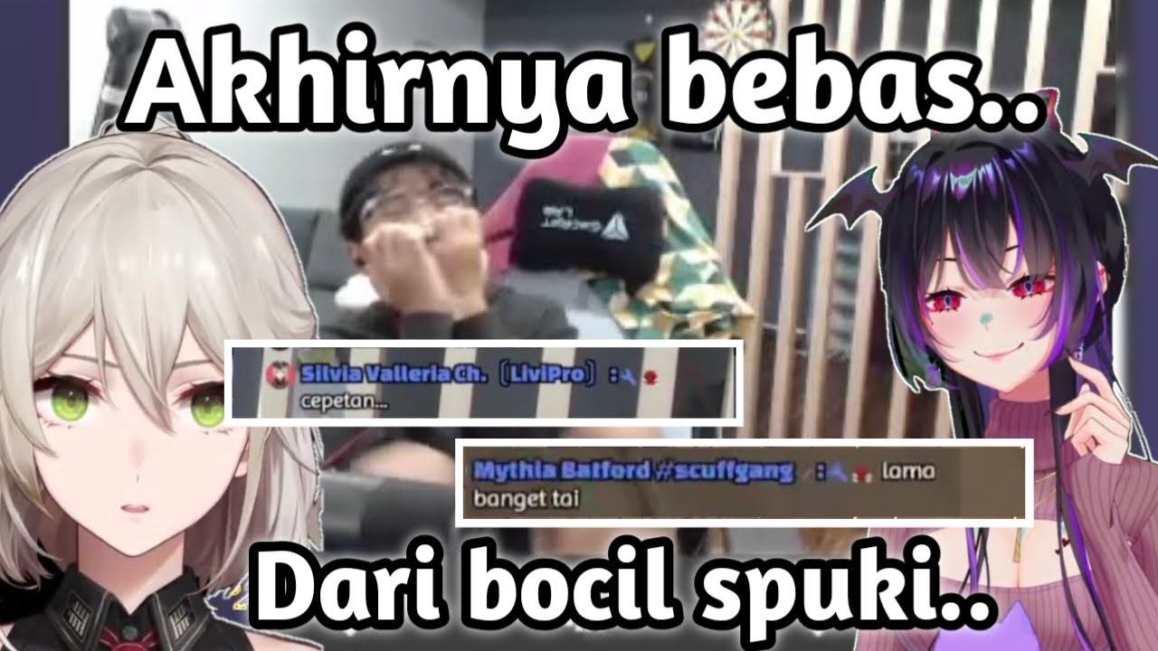 Momen bang AL memasuki pintu ke-1000 game spuki dan di tonton komandan silvia dan miti..