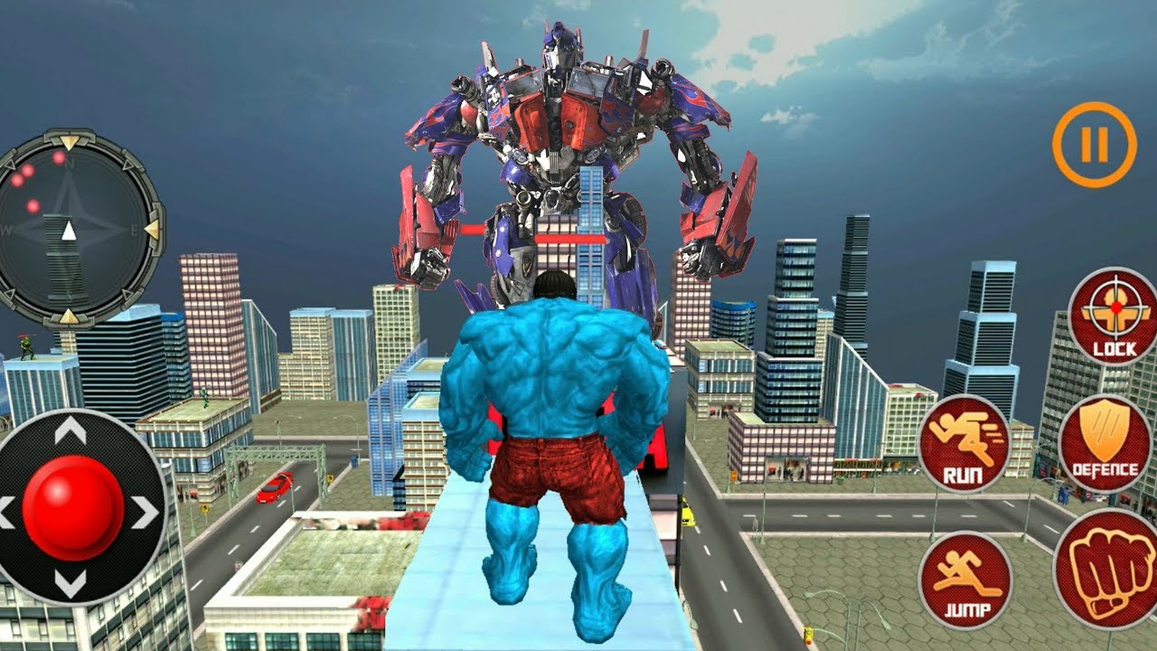 ► Incredible Monster Hulk vs Yellow Hulk - Monster Superhero City Optimus Prime & More Robots Rescue
