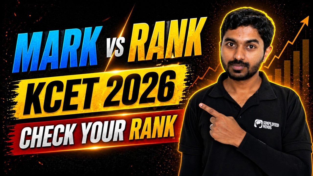 KCET 2026 Rank Predictor 🔥 (Marks vs Rank Reality)- Updated to 2026 Difficulty