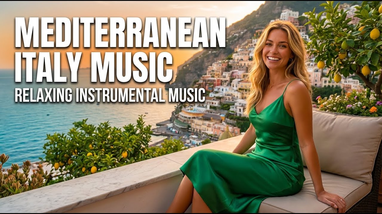 Relaxing Italian Mediterranean Instrumental Music 🌊 Mandolin & Guitar Coastal Vibes 🎸