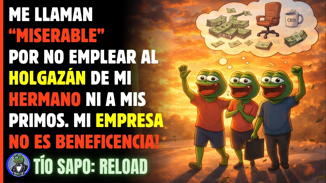 Mis padres se ENOJARON por no darle TRABAJO a mi hermano VAGO. Mi empresa no es BENEFICENCIA
