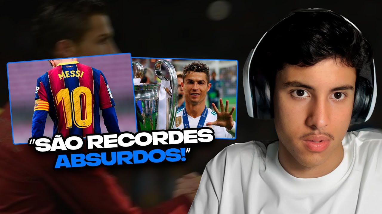 REACT DO RENATINHO: @EuroFute - RECORDES INQUEBRÁVEIS DE MESSI E CR7