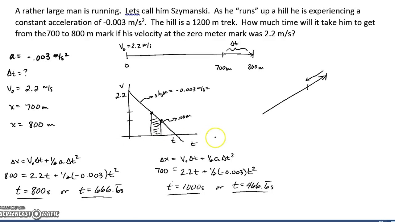 Complex Kinematics problems