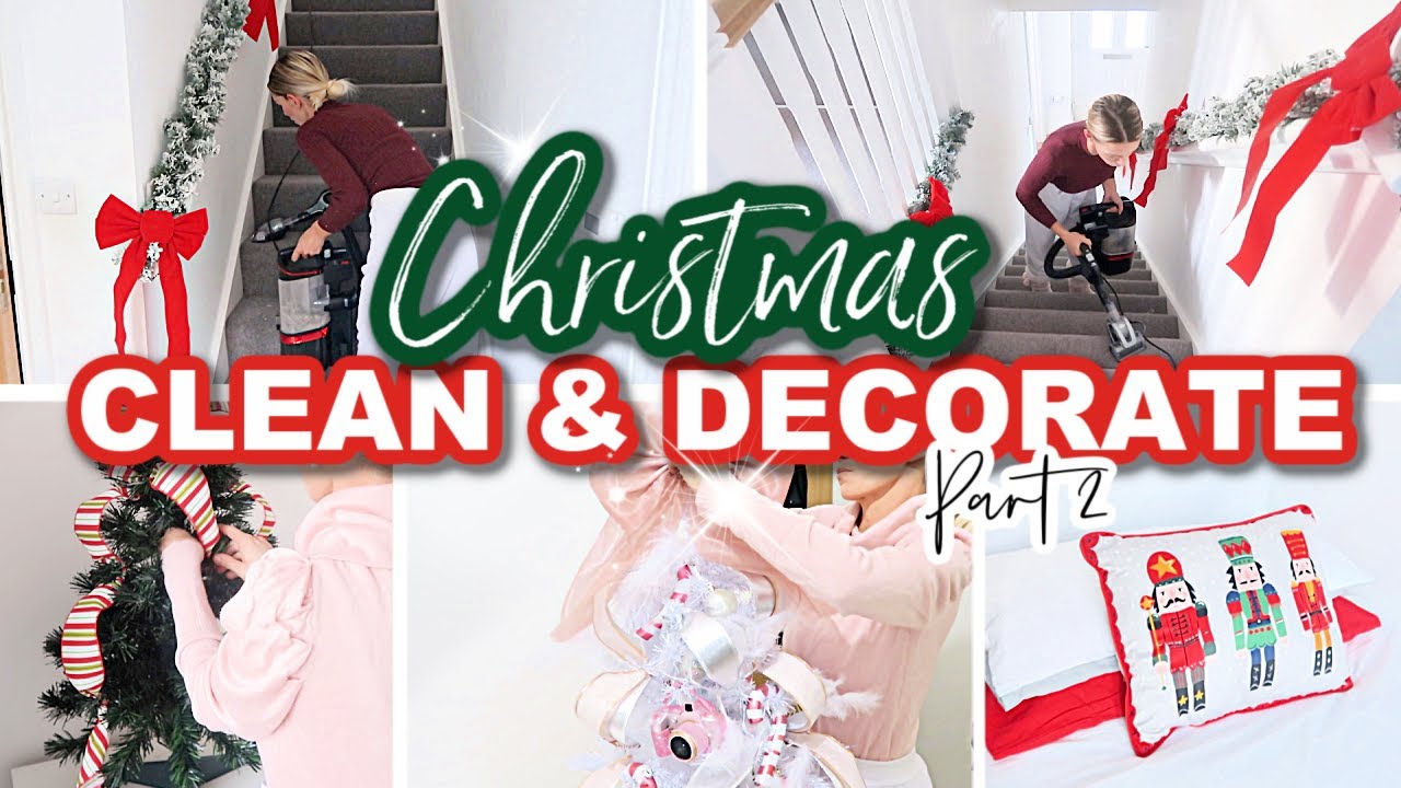 *NEW* CLEAN + DECORATE WITH ME FOR CHRISTMAS 2020 // CHRISTMAS DECOR // CLEAN WITH ME (Part 2)