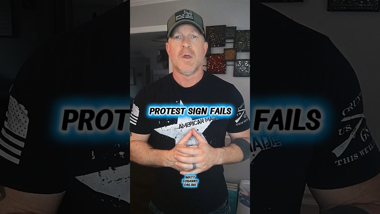 PROTEST SIGN FAILS #funny #comedy #fails #comedian #humor