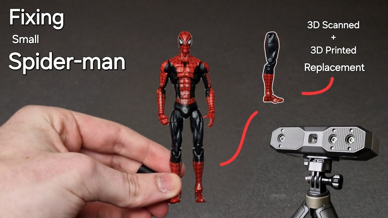 Fixing My Spider-Man with the Revopoint MINI 2 3D scanner