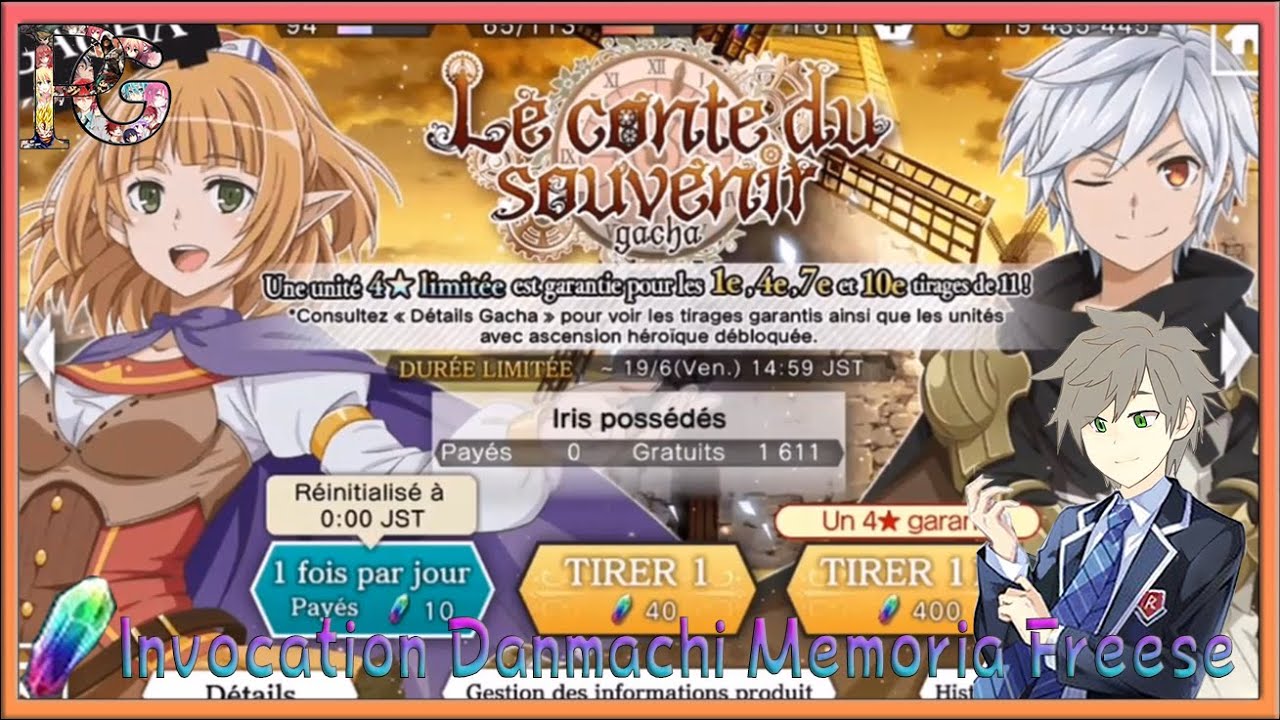 Invocation Danmachi Memoria Freese portail Le conte du Souvenir le retour d'Argonaute !