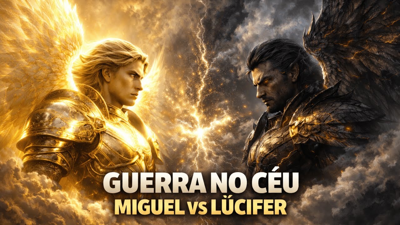 A GUERRA NO CÉU: MIGUEL VS LÚCIFER | A Batalha Espiritual que Mudou Tudo.