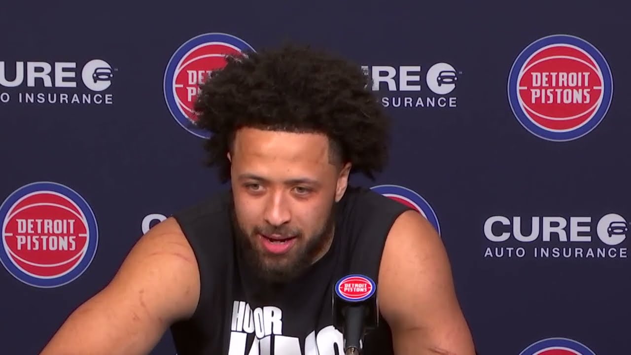 Cade Cunningham PostGame Interview | Boston Celtics vs Detroit Pistons