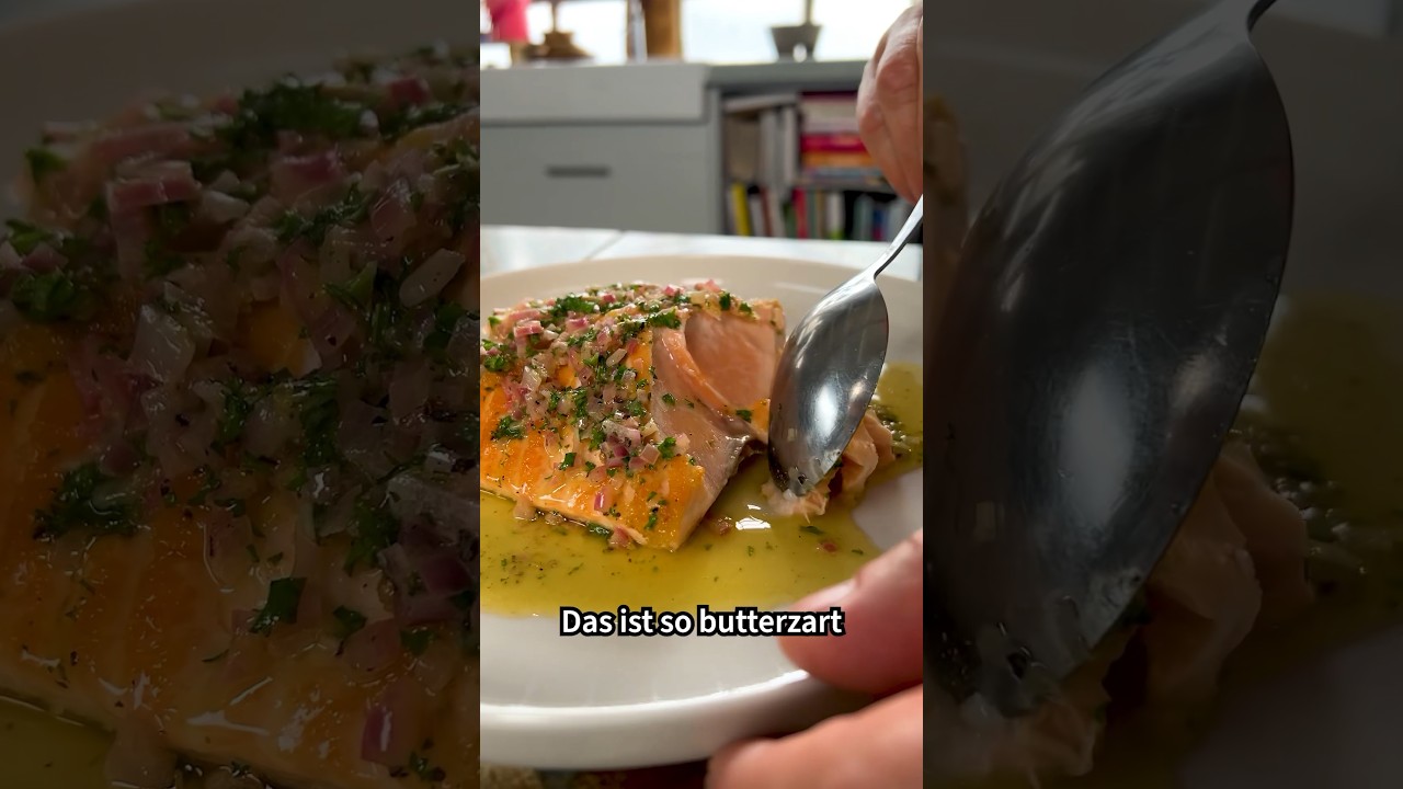 Lachsfilet in Zitronensauce
