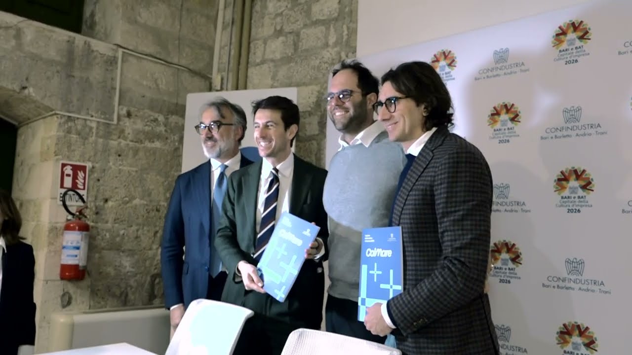 ''ColMare''. Il programma di Bari e BAT “Capitali della Cultura d’Impresa di Confindustria 2026’’