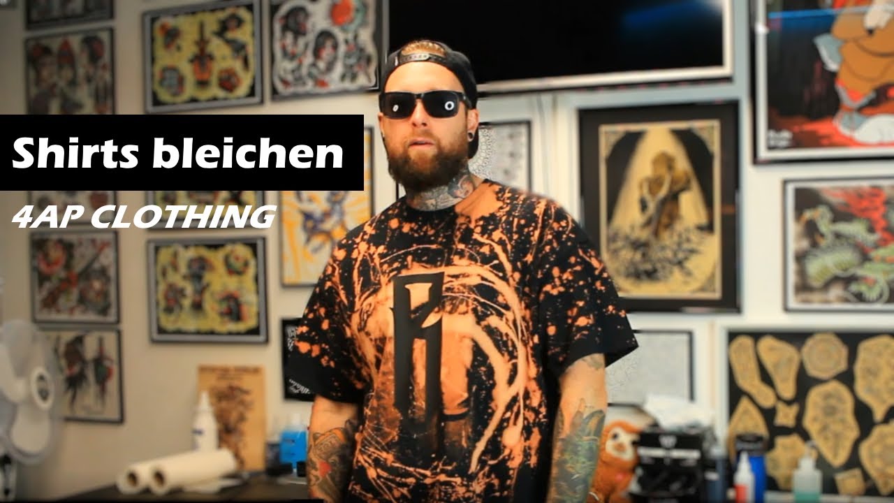 Wir bleichen Shirts - T shirt bleaching - 4AP CLOTHING