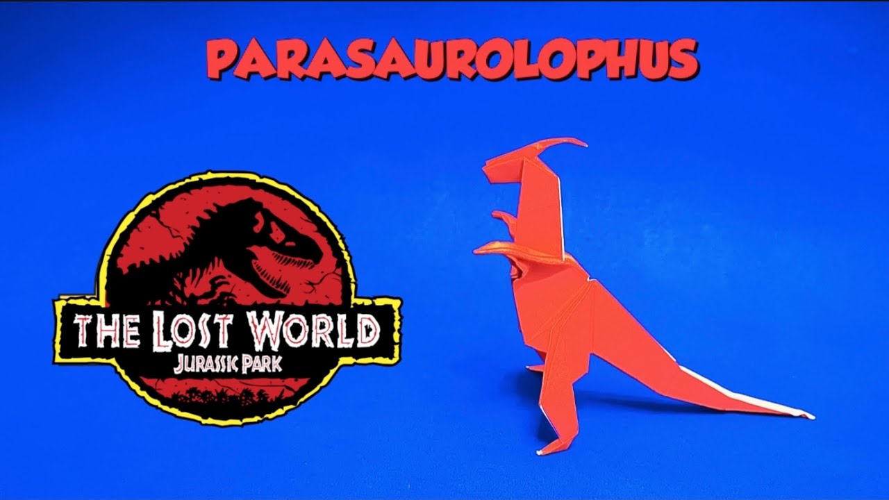 How to make origami dinosaur Parasaurolophus tutorial | Jurassic Park