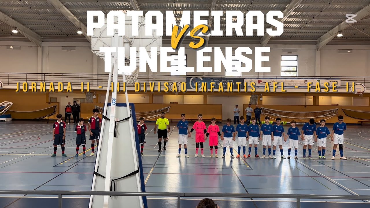 Patameiras vs Tunelense - Jornada II - III Divisão Infantis AFL 25-26 - Fase II