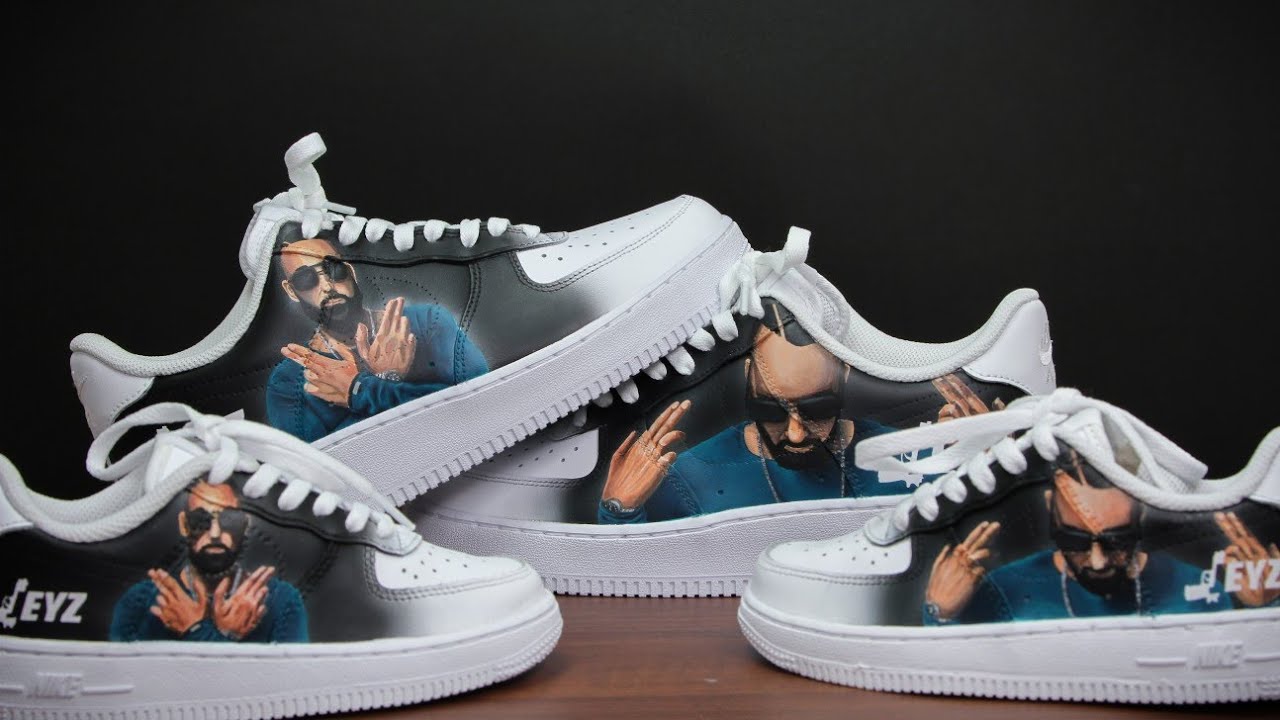 how to paint 2 pairs of sneakers with same portraits #customsneaker #portrait