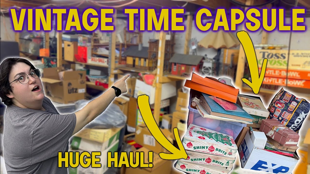 We Had NO IDEA What We Were Getting Into! Basement FILLED with Vintage TREASURE!