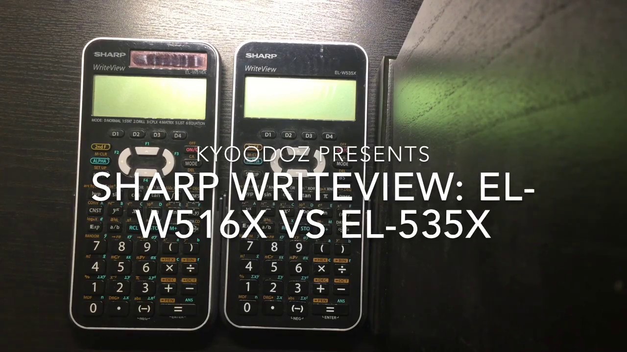 SHARP Calculator Review: EL-W516X vs EL-W535X