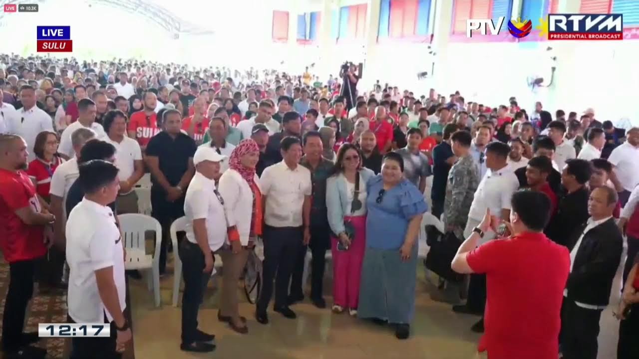 PBBM leads the distribution of Presidential Assistance to Farmers, Fisherfolk, and Families in Sulu