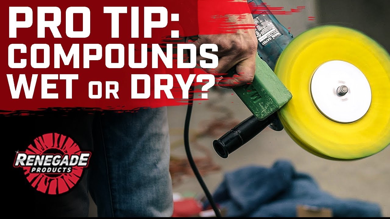 Wet vs Dry Polishing Compounds with Renegade Products