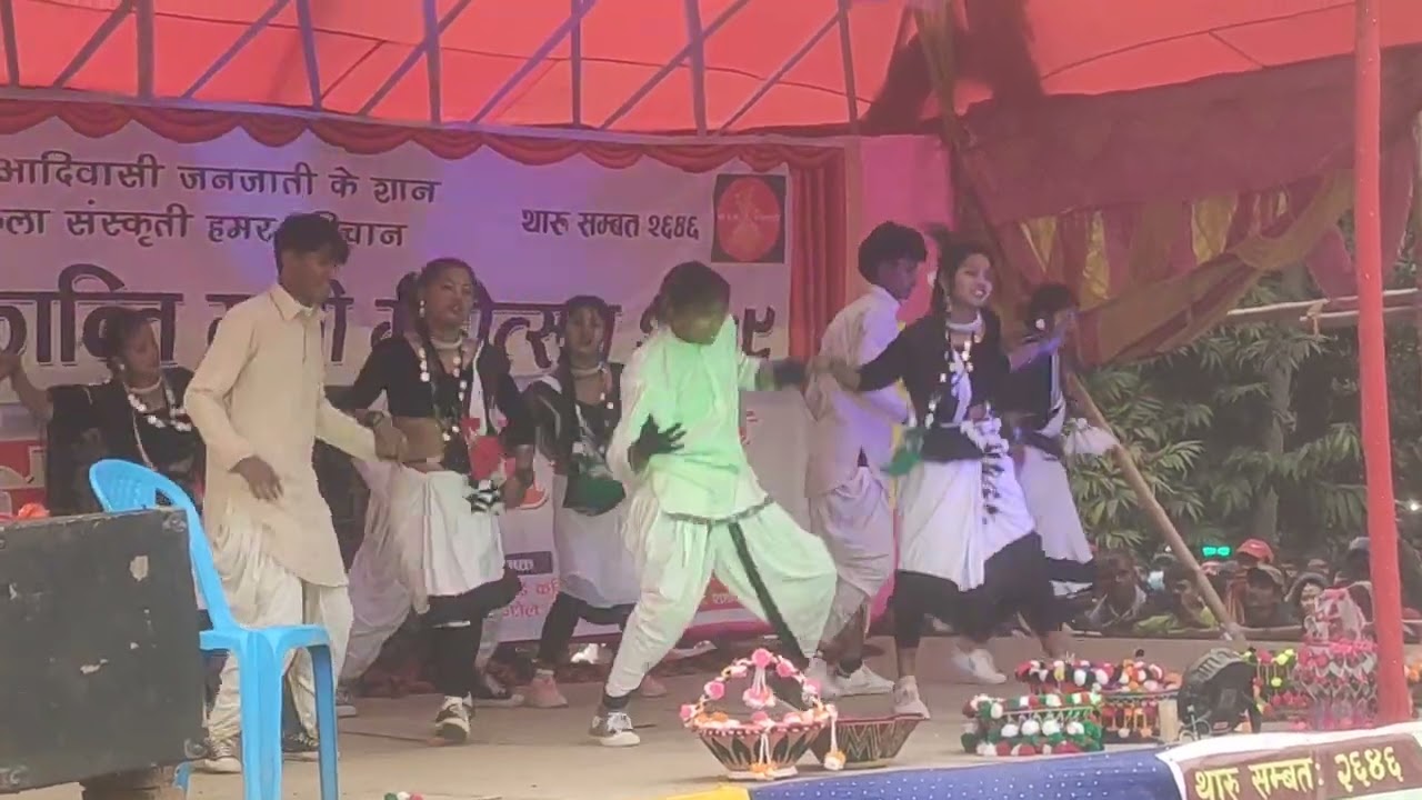 Maghi festival dance for sarlahi, Chandra Nagar rural municipality.Haribhawan 2079