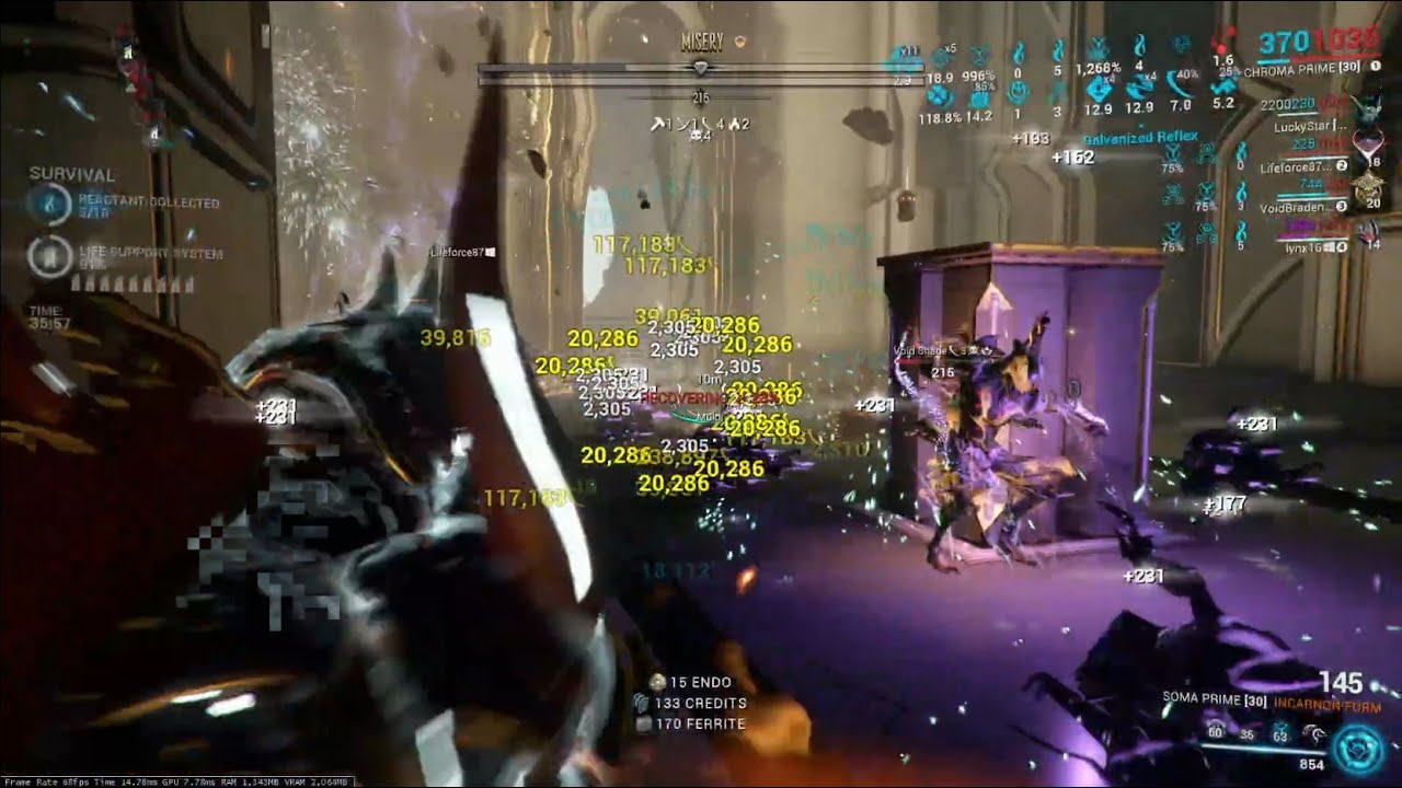 Stream 27: Farming XP and One Hour Steel Path Fissure Run | Warframe