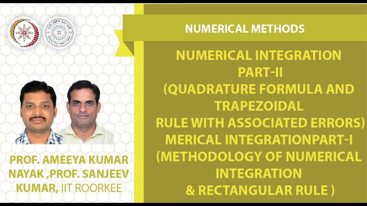 Numerical Integration part-II (Quadrature formula and Trapezoidal rule with errors)