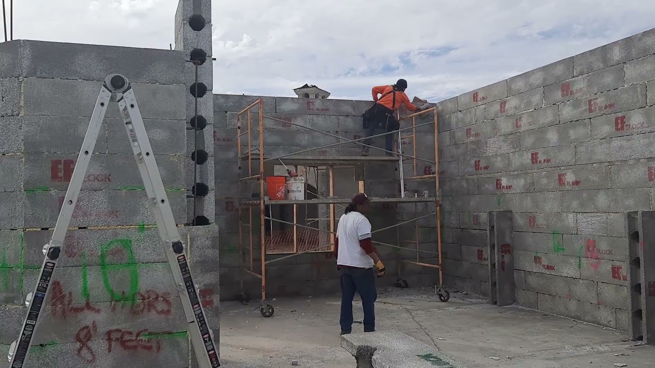 EF Block-Insulated Concrete Form- ICCF / ICF  Peoria Custom Home -  Part 03