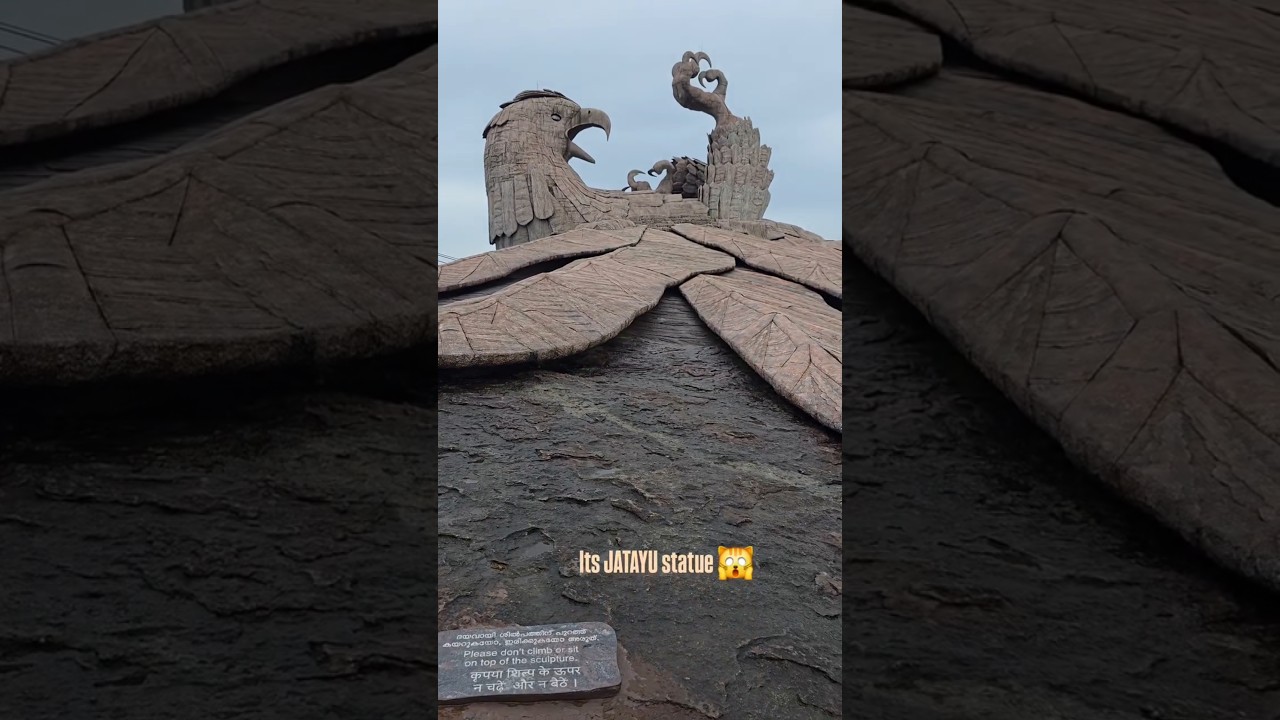Jadayu statue || Subscribe for more #tamiltravelstatus #kerala #jadayu #varkala #statue
