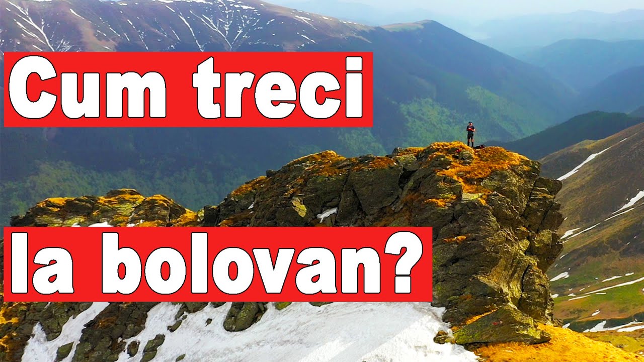 Cum treci la Bolovan mergând spre Vârful Lespezi?