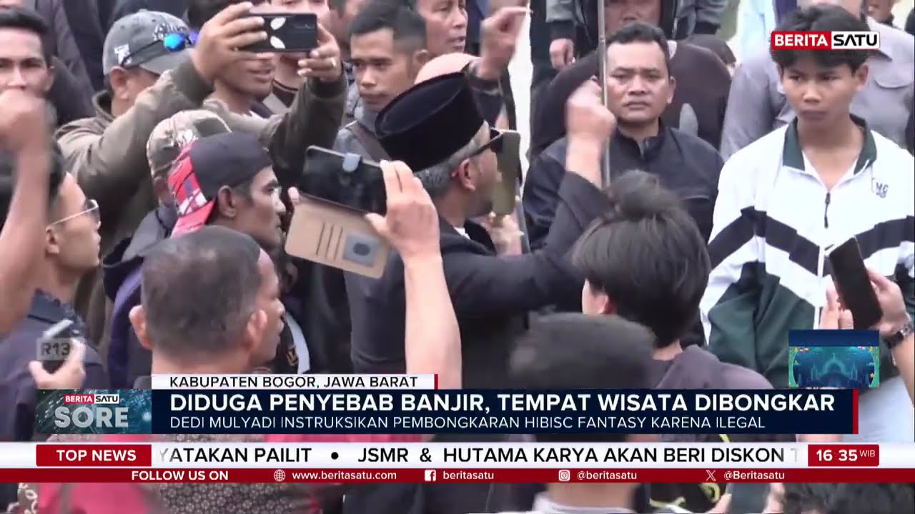 25 Bangunan di Lokasi Wisata Hibisc Fantasy Puncak Bogor Berhasil Dibongkar | Beritasatu