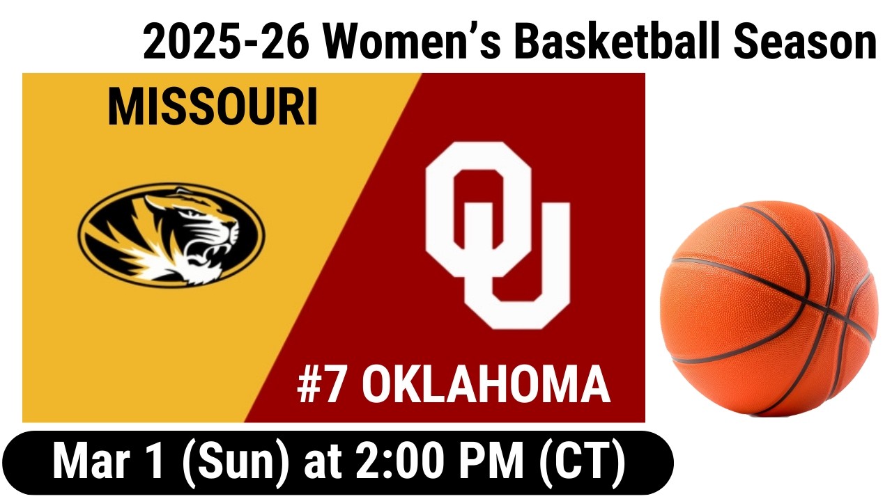 2026 Mar 1 WBB #7 Oklahoma OU Sooners vs Missouri Tigers FULL GAME Women's Basketball 20260301