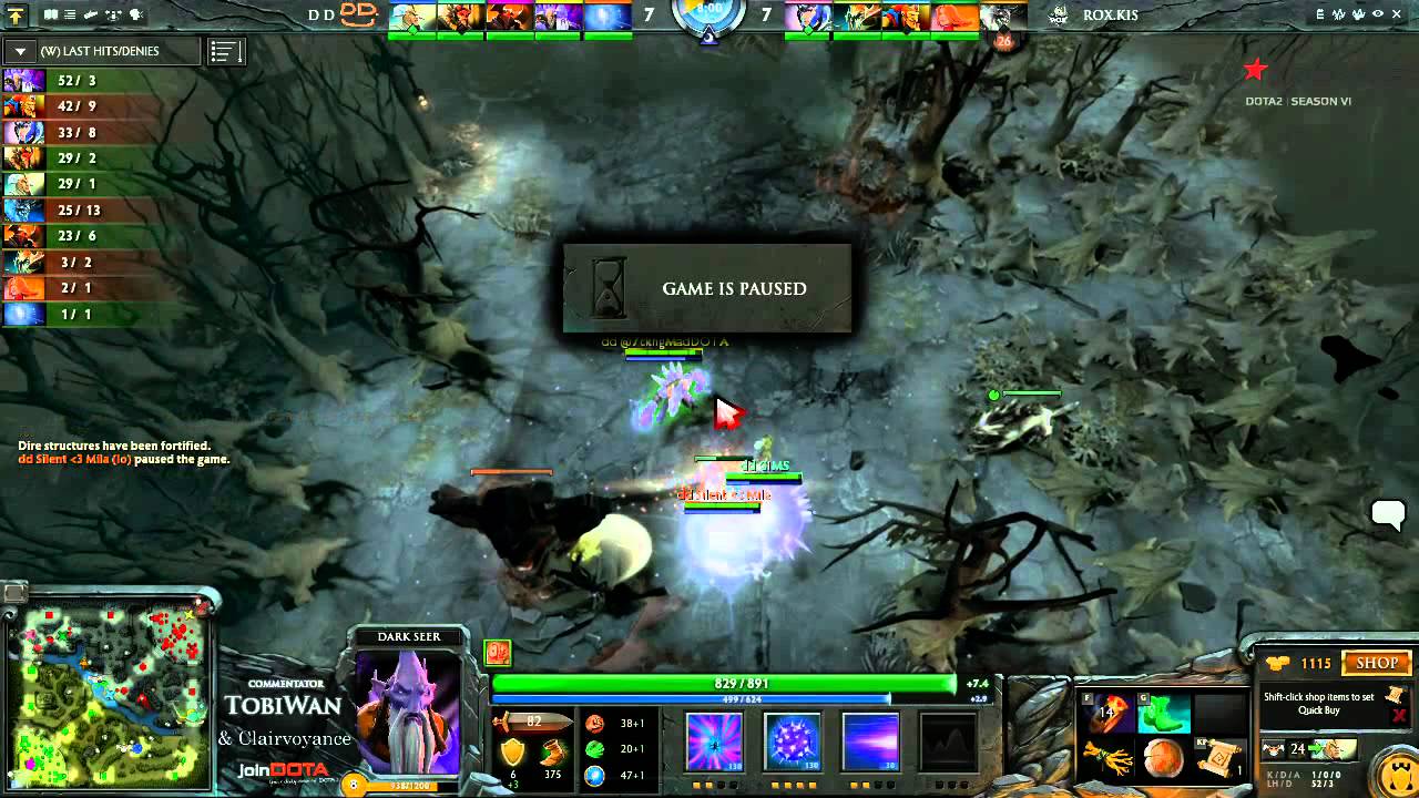 DD DOTA vs RoXKIS  StarLadder VI DOTA 2 - TobiWan