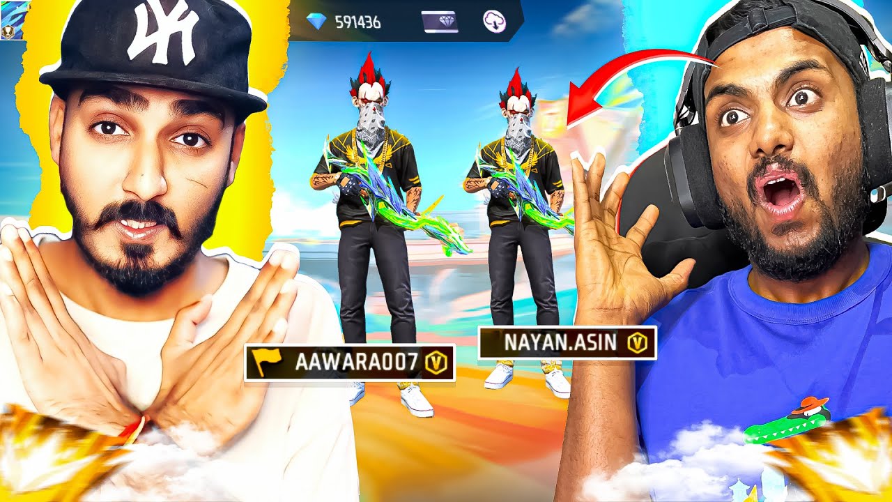 Nayan Bhai & Aawara तगड़ा Prank Gone Wrong On V Badge Youtuber 🤯 Garena Free Fire Max