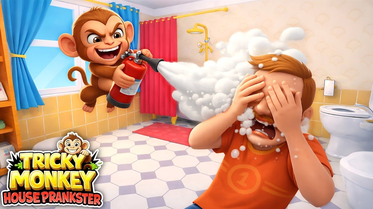 Tricky Monkey: House Prankster Gameplay #4