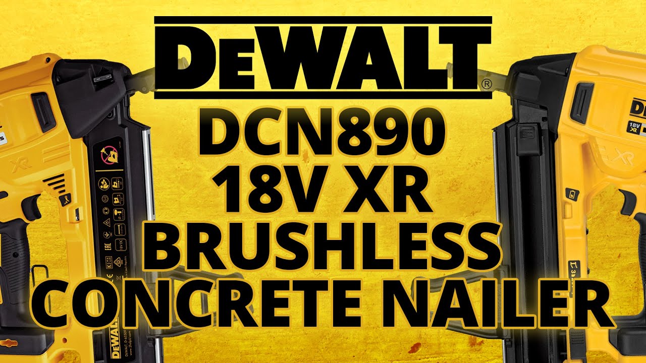 Dewalt DCN890 18v XR Brushless Concrete Nailer | Toolstop Showcase