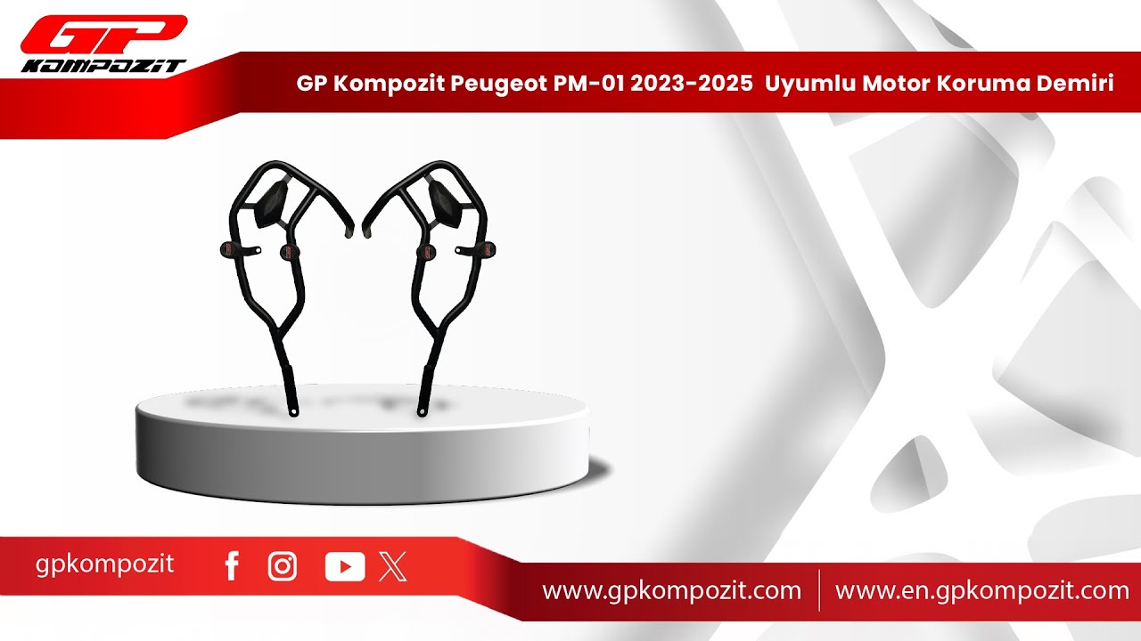 GP Kompozit Peugeot PM-01 2023-2025 Uyumlu Motor Koruma Demiri Montajı