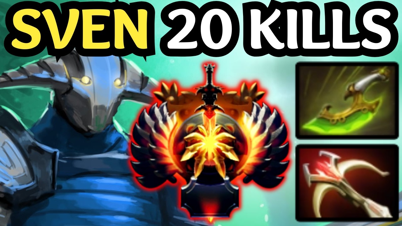 🔥 20 KILL SVEN CARRY &mdash; META BUILD FREE MMR 🔥 DOTA 2