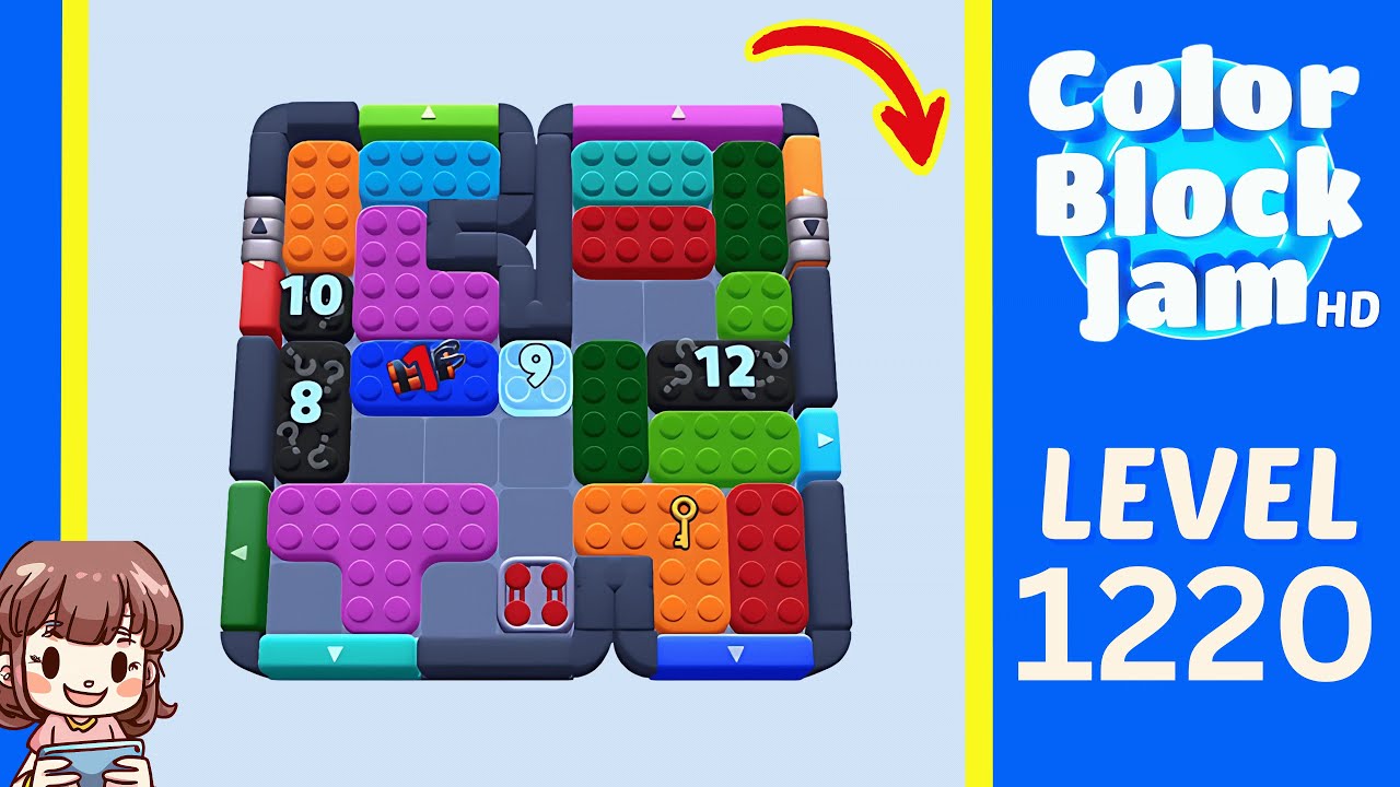 Color Block Jam Level 1220 Solution Walkthrough