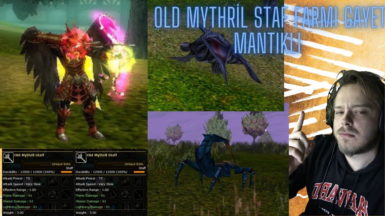 OYUNA BAŞLAYAN HERKESİN YAPABİLECEĞİ O MUHTEŞEM FARM OLD MYTHRİL STAF II KNİGHT ONLİNE AGARTHA