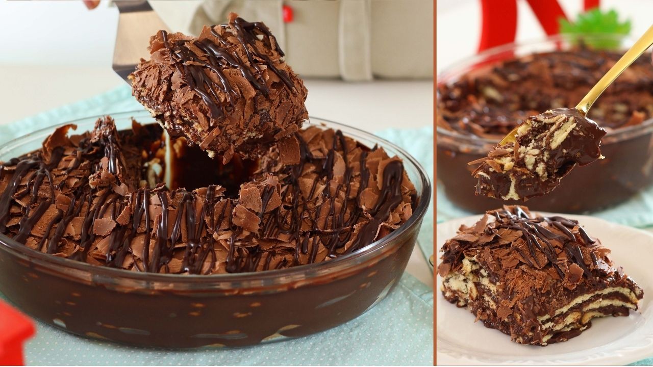 SOBREMESA FÁCIL E PRÁTICA PARA A PÁSCOA - TODO MUNDO VAI AMAR - PAVÊ DE CHOCOLATE - Dika da Naka