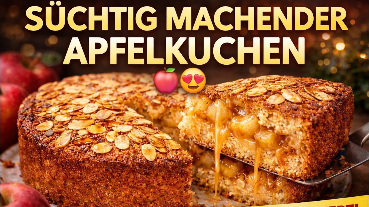 Немецкий яблочный пирог 🍎 Сочный, нежный и очень простой рецепт