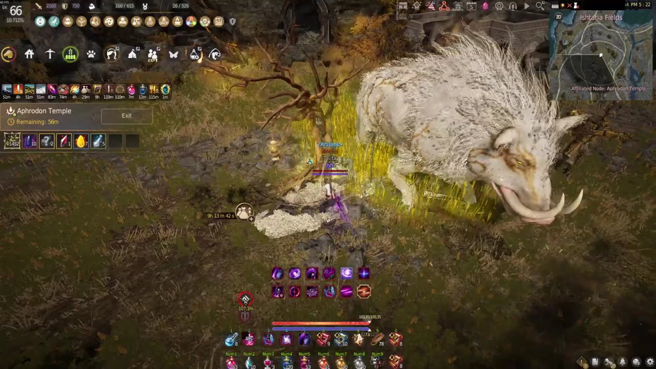BDO Succession Dark Knight Aphrodon Temple 3.3k trash/17min L2 2160AP [Pre-buff Sep 2026]