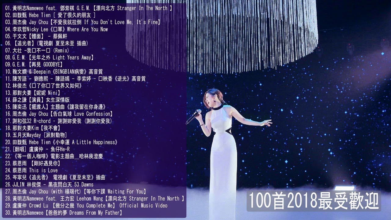 Top 100 Mandarin Songs - KKBox ## Taiwan Most Popular Songs This Week 2018#Taiwan New Pop Music 2018
