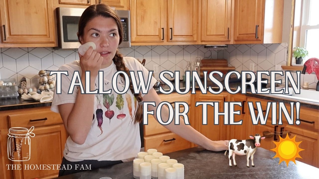 Make non-toxic sunscreen right at home! Tallow Sunscreen