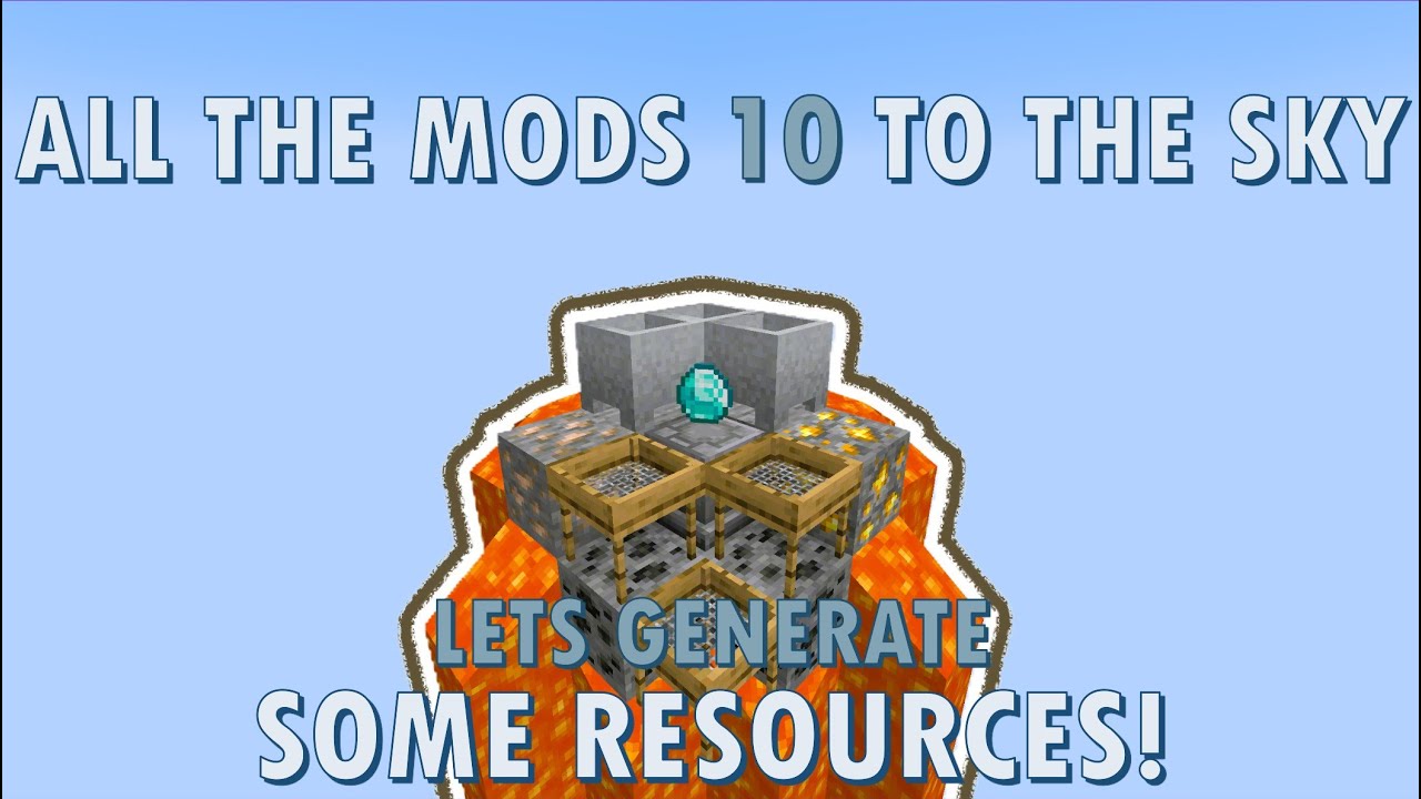 Генерация ресурсов из воздуха — ATM10 в небо — Minecraft S4E02