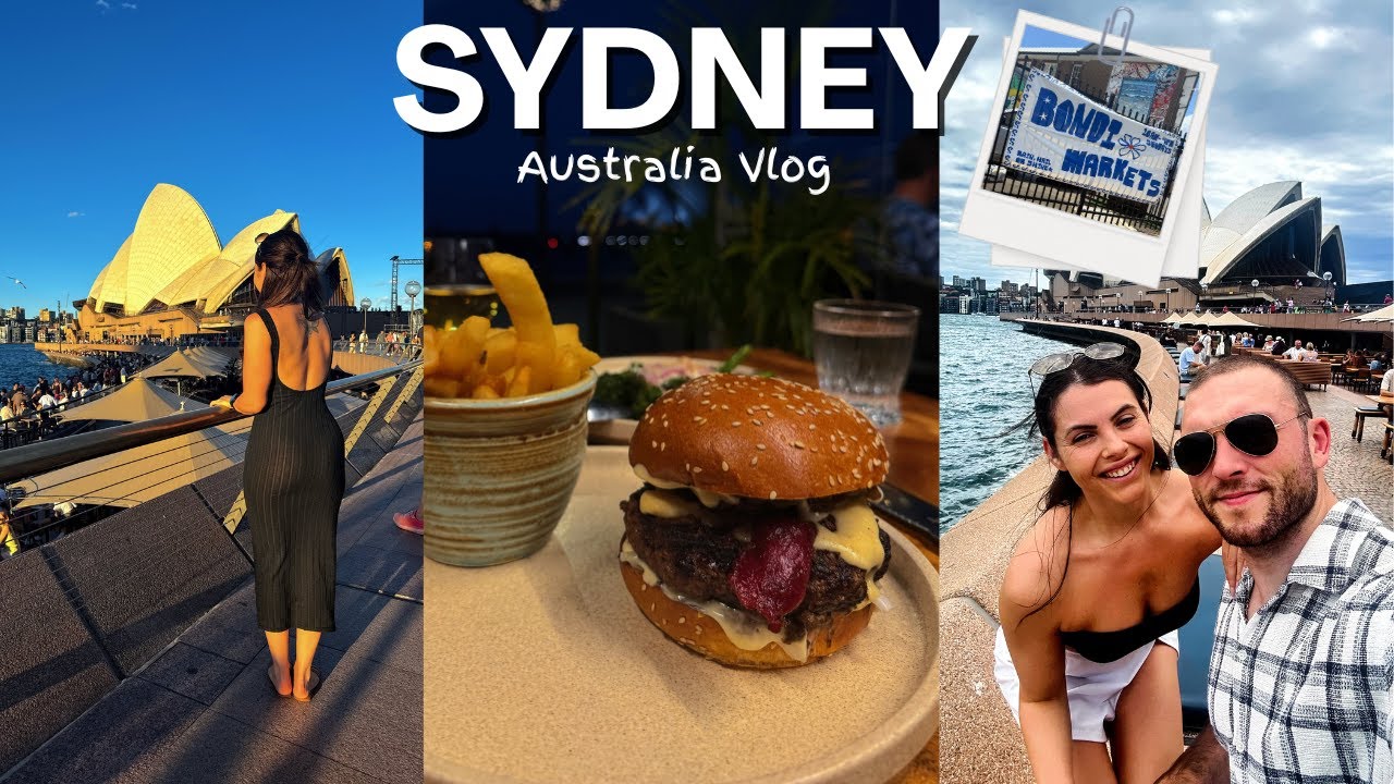 SYDNEY VLOG 🇦🇺 | Opera House, Boat Tour, THE BEST BURGER, Bondi Beach | My first timer ever! 🍔🎭🏖️🏙️