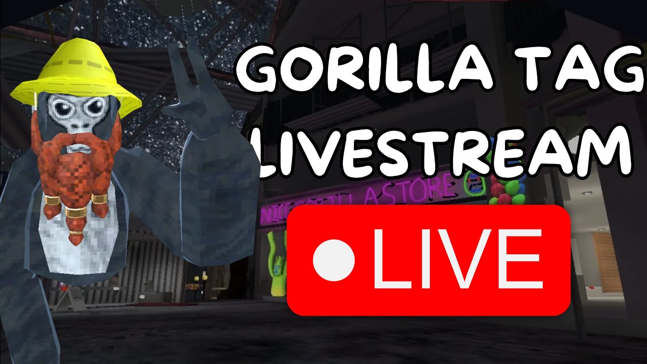 GORILLA TAG LIVESTREAM! - MINIGAMES, MONKE BLOCKS AND MORE