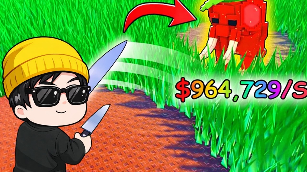 LIVE 🔴 RUMPUT SETINGGI APA PUN AKAN KUTEBAS DEMI BRAINROT LANGKA! | CUT GRASS FOR BRAINROTS ROBLOX