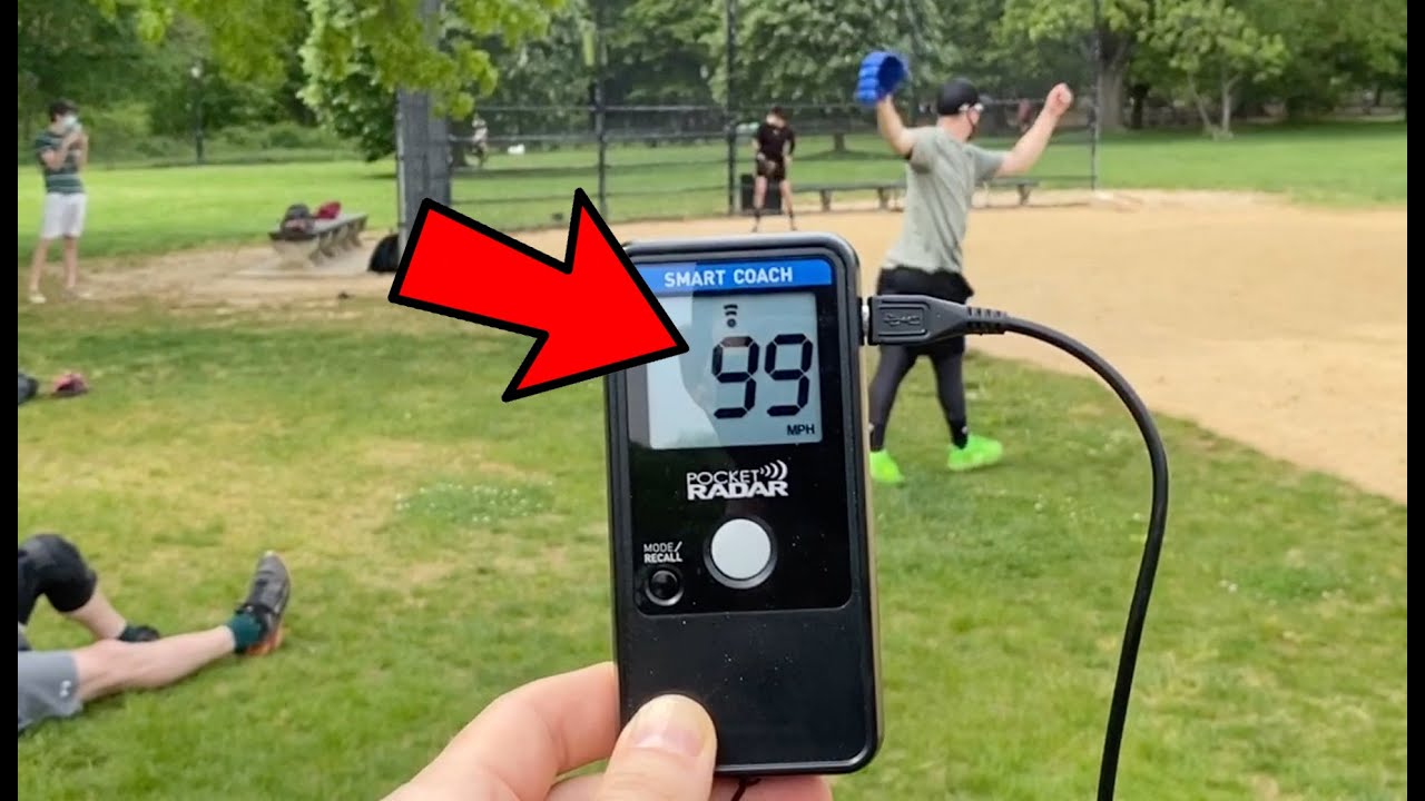 My friend threw a baseball 99mph in Central Park!