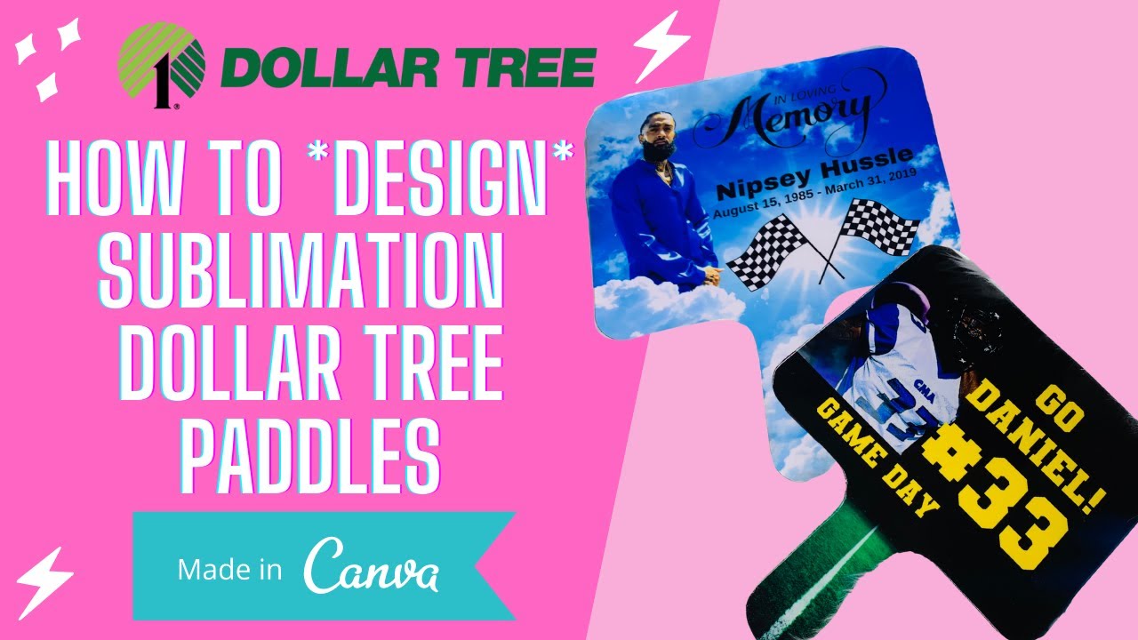 Как создать дизайн в CANVA: Сублимационные веера Dollar Tree Paddles Памятный веер | Спорт | Выпу...